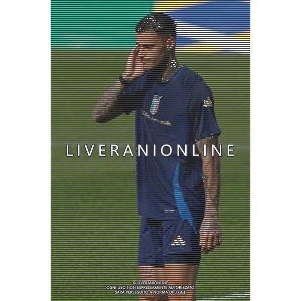 TVEM Gianluca Scamacca of Italy during the training session at the team\'s base camp in Iserlohn, Germany on 26 June 2024. Photo by Emmanuele Mastrodonato/ag. Aldo Liverani sas / AGENZIA ALDO LIVERANI SAS