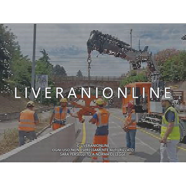 IMOLA 26 06 2024 INIZIANO LAVORI per l\'ampliamento del teleriscaldamento e per la manutenzione del sottopasso della ferrovia VIA SELICE ©SANNA/AGENZIA ALDO LIVERANI SAS
