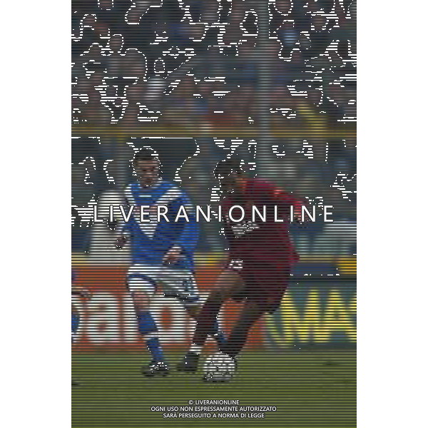 17-02-2002 BRESCIA-CAMPIONATO DI CALCIO SERIE A BRESCIA-ROMA NELLA FOTO JONATHAN ZEBINA-ROBERTO GUANA AG ALDO LIVERANI SAS