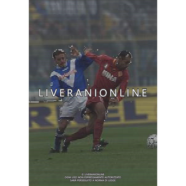 17-02-2002 BRESCIA-CAMPIONATO DI CALCIO SERIE A BRESCIA-ROMA NELLA FOTO EMERSON FERREIRA DA ROSA-FILIPPINI AG ALDO LIVERANI SAS