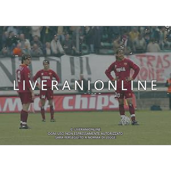 07-04-2002 VENEZIA-CAMPIONATO DI CALCIO SERIE A VENEZIA -ROMA 2-2 NELLA FOTO GABRIEL BATISTUTA E VINCENZO MONTELLA AG ALDO LIVERANI SAS