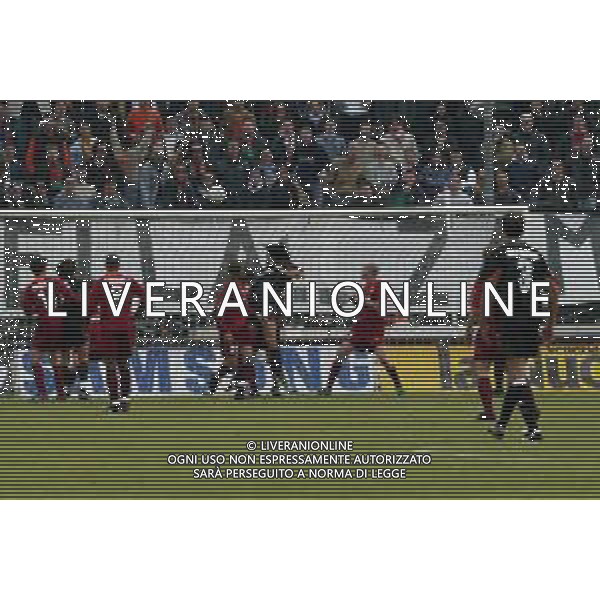 07-04-2002 VENEZIA-CAMPIONATO DI CALCIO SERIE A VENEZIA -ROMA 2-2 NELLA FOTO AZIONE DI GIOCO AG ALDO LIVERANI SAS