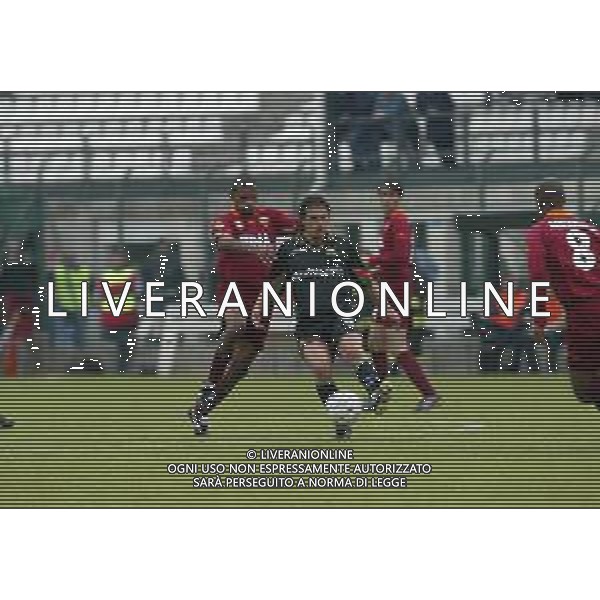 07-04-2002 VENEZIA-CAMPIONATO DI CALCIO SERIE A VENEZIA -ROMA 2-2 NELLA FOTO ARTURO DI NAPOLI E FRANCISCO LIMA AG ALDO LIVERANI SAS
