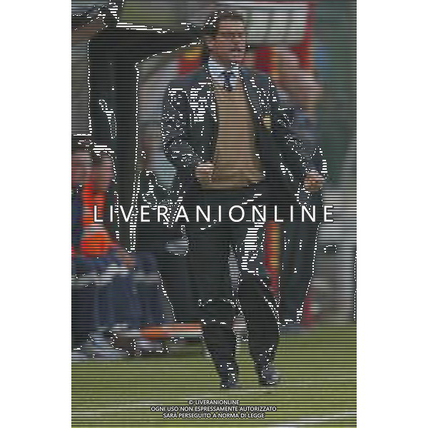 07-04-2002 VENEZIA-CAMPIONATO DI CALCIO SERIE A VENEZIA -ROMA 2-2 NELLA FOTO FABIO CAPELLO ALLENATORE ROMA CALCIO AG ALDO LIVERANI SAS