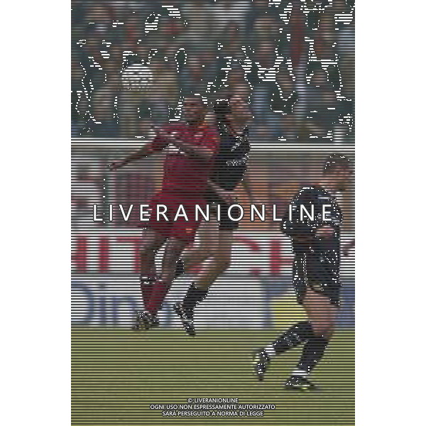 07-04-2002 VENEZIA-CAMPIONATO DI CALCIO SERIE A VENEZIA -ROMA 2-2 NELLA FOTO FRANCISCO LIMA E ANTONIO MARASCO AG ALDO LIVERANI SAS