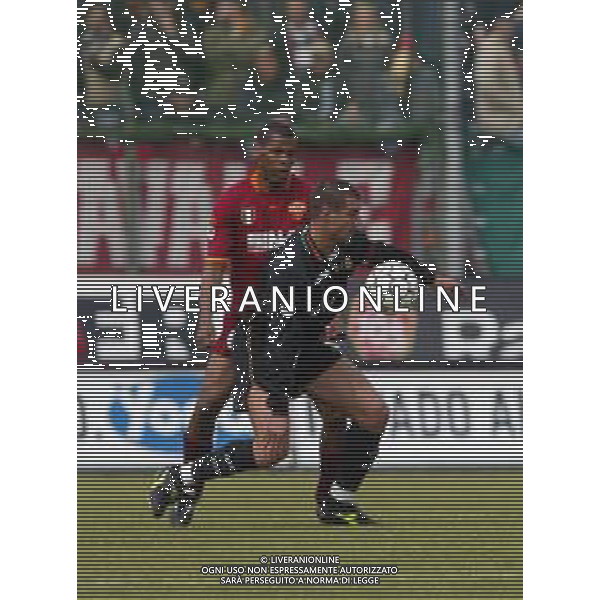 07-04-2002 VENEZIA-CAMPIONATO DI CALCIO SERIE A VENEZIA -ROMA 2-2 NELLA FOTO FILIPPO MANIERO E ALDIAR AG ALDO LIVERANI SAS