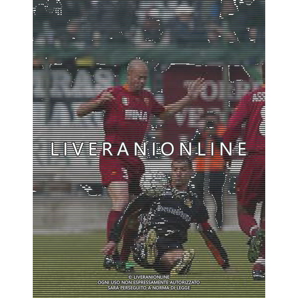07-04-2002 VENEZIA-CAMPIONATO DI CALCIO SERIE A VENEZIA -ROMA 2-2 NELLA FOTO CARLOS ZAGO E FILIPPO MANIERO AG ALDO LIVERANI SAS