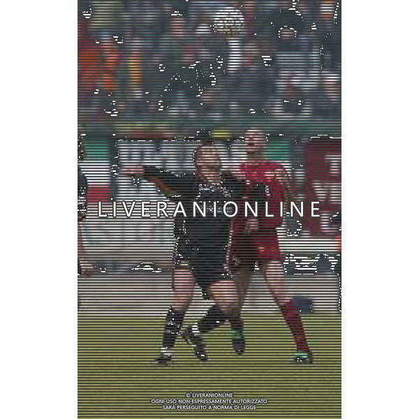 07-04-2002 VENEZIA-CAMPIONATO DI CALCIO SERIE A VENEZIA -ROMA 2-2 NELLA FOTO CARLOS ZAGO E FILIPPO MANIERO AG ALDO LIVERANI SAS