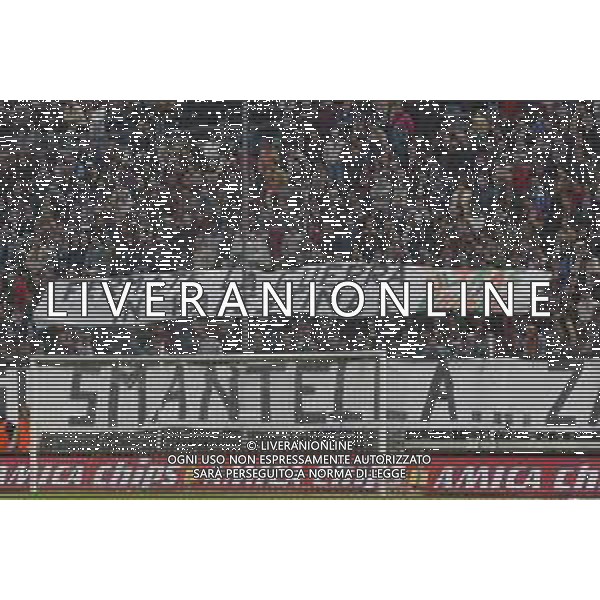 07-04-2002 VENEZIA-CAMPIONATO DI CALCIO SERIE A VENEZIA -ROMA 2-2 NELLA FOTO TIFOSI VENEZIA STRISCIONE PER FERMARE LA GUERRA IN PALESTINA AG ALDO LIVERANI SAS