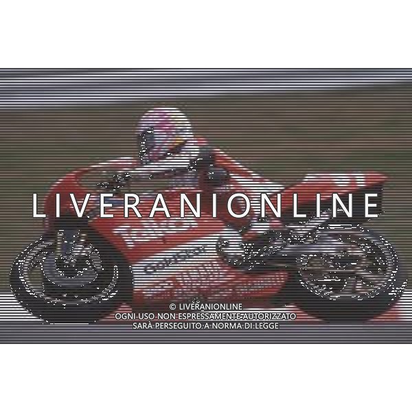 DIAP-RETROSPETTIVA TETSUYA HARADA MOTOCICLISMO NELLA FOTO TETSUYA HARADA NELL\'ANNO 1992 AG CONTROLUCE-AG ALDO LIVERANI SAS