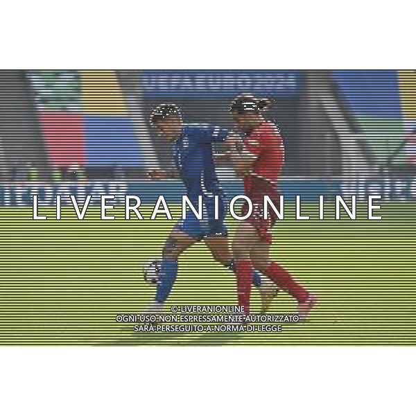 Svizzera vs Italia - UEFA EURO 2024 nella foto Giovanni Di Lorenzo (Italia) e Ricardo Rodriguez (Svizzera) Berlino (GER) 29-06-2024 Olympiastadion - Stadio Olimpico Campionato Europeo di Calcio - UEFA EURO 2024 ottavi di finale foto Roberto Garavaglia/Agenzia Aldo Liverani sas