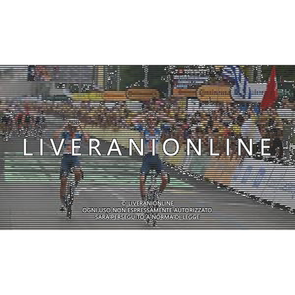 29-06-2024 Tour De France; Tappa 01 Firenze - Rimini; 2024, Dsm - Firmenich Postnl; Bardet, Romain; Van Den Broek, Frank; Rimini; ©SIROTTI / AGENZIA ALDO LIVERANI SAS