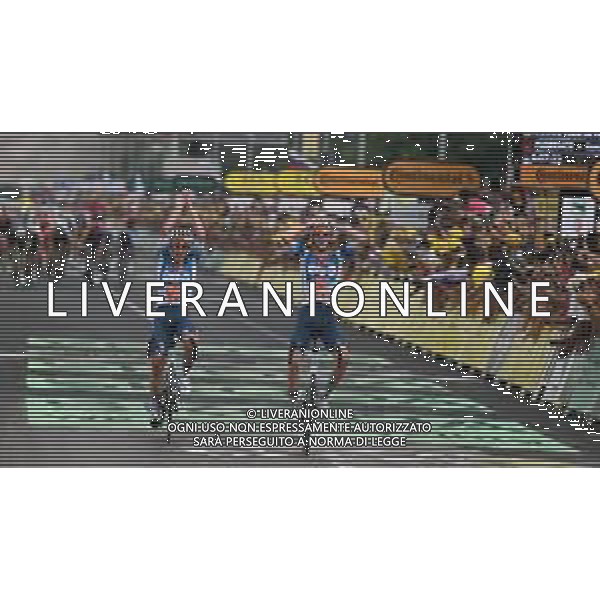 29-06-2024 Tour De France; Tappa 01 Firenze - Rimini; 2024, Dsm - Firmenich Postnl; Bardet, Romain; Van Den Broek, Frank; Rimini; ©SIROTTI / AGENZIA ALDO LIVERANI SAS