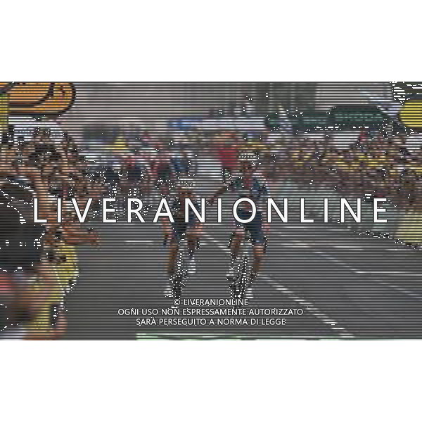 29-06-2024 Tour De France; Tappa 01 Firenze - Rimini; 2024, Dsm - Firmenich Postnl; Bardet, Romain; Van Den Broek, Frank; Rimini; ©SIROTTI / AGENZIA ALDO LIVERANI SAS