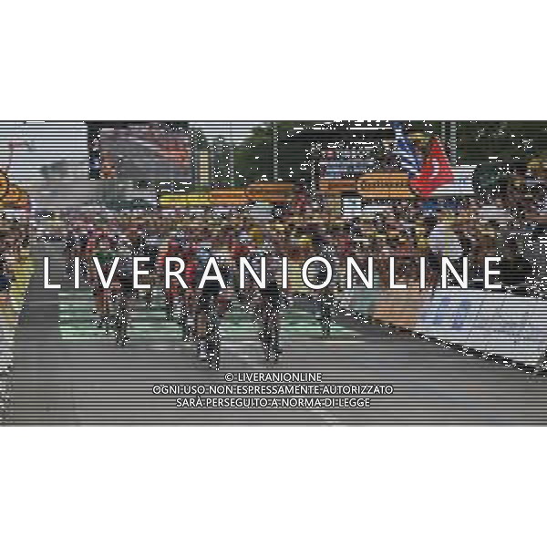 29-06-2024 Tour De France; Tappa 01 Firenze - Rimini; 2024, Visma - Lease A Bike; 2024, Uae Team Emirates; Van Aert, Wout; Pogacar, Tadej; Rimini; ©SIROTTI / AGENZIA ALDO LIVERANI SAS