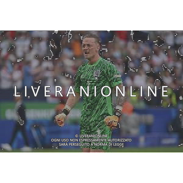 Inghilterra vs Slovacchia - UEFA EURO 2024 nella foto Jordan Pickford (Inghilterra) Gelsenkirchen (GER) 30-06-2024 Arena AufSchalke - Veltins-Arena Campionato Europeo di Calcio - UEFA EURO 2024 ottavi di finale foto Roberto Garavaglia/Agenzia Aldo Liverani sas