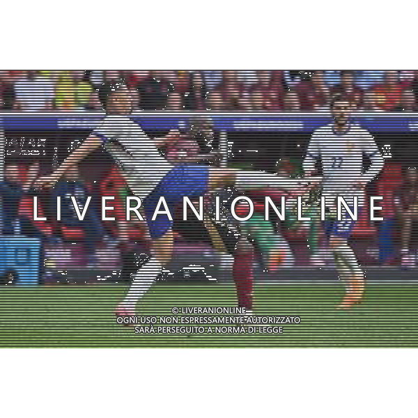 Francia vs Belgio - UEFA EURO 2024 nella foto William Saliba (Francia) e Romelu Lukaku (Belgio) Dusseldorf (GER) 01-07-2024 Dusseldorf Arena - Merkur Spiel-Arena Campionato Europeo di Calcio - UEFA EURO 2024 ottavi di finale foto Roberto Garavaglia/Agenzia Aldo Liverani sas/ AGENZIA ALDO LIVERANI SAS