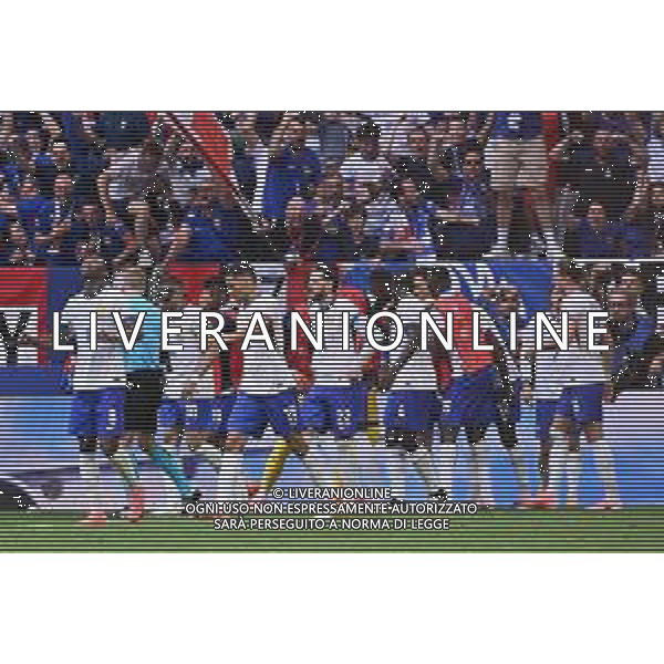 Francia vs Belgio - UEFA EURO 2024 nella foto esultanza Francia dopo il gol dell\'1 a 0 Dusseldorf (GER) 01-07-2024 Dusseldorf Arena - Merkur Spiel-Arena Campionato Europeo di Calcio - UEFA EURO 2024 ottavi di finale foto Roberto Garavaglia/Agenzia Aldo Liverani sas/ AGENZIA ALDO LIVERANI SAS