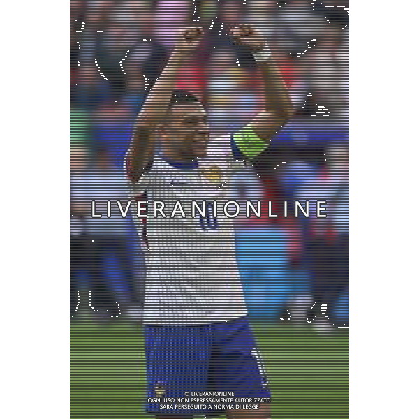 Francia vs Belgio - UEFA EURO 2024 nella foto Kylian Mbappè (Francia) esultanza a fine partita Dusseldorf (GER) 01-07-2024 Dusseldorf Arena - Merkur Spiel-Arena Campionato Europeo di Calcio - UEFA EURO 2024 ottavi di finale foto Roberto Garavaglia/Agenzia Aldo Liverani sas/ AGENZIA ALDO LIVERANI SAS