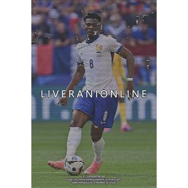 Francia vs Belgio - UEFA EURO 2024 nella foto Aurelien Tchouameni (Francia) Dusseldorf (GER) 01-07-2024 Dusseldorf Arena - Merkur Spiel-Arena Campionato Europeo di Calcio - UEFA EURO 2024 ottavi di finale foto Roberto Garavaglia/Agenzia Aldo Liverani sas