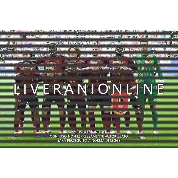 Francia vs Belgio - UEFA EURO 2024 nella foto formazione Belgio, in piedi da SX Arthur Theate, Amadou Onana, Wout Faes, Jan Vertonghen, Romelu Lukaku e Koen Casteels; in basso da SX Lois Openda, Timothy Castagne, Jeremy Doku, Kevin De Bruyne e Yannick Carrasco Dusseldorf (GER) 01-07-2024 Dusseldorf Arena - Merkur Spiel-Arena Campionato Europeo di Calcio - UEFA EURO 2024 ottavi di finale foto Roberto Garavaglia/Agenzia Aldo Liverani sas