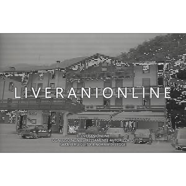 NEG- 1989 MEZZANO DI PRIMIERO RITIRO ESTIVO BARI CALCIO NELLA FOTO L\'HOTEL SALGETTI A MEZZANO RITIRO BARI CALCIO AG ALDO LIVERANI SAS