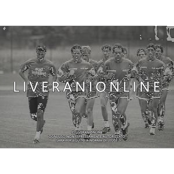 NEG- 1989 MEZZANO DI PRIMIERO RITIRO ESTIVO BARI CALCIO NELLA FOTO ALLENAMENTO BARI CALCIO AG ALDO LIVERANI SAS
