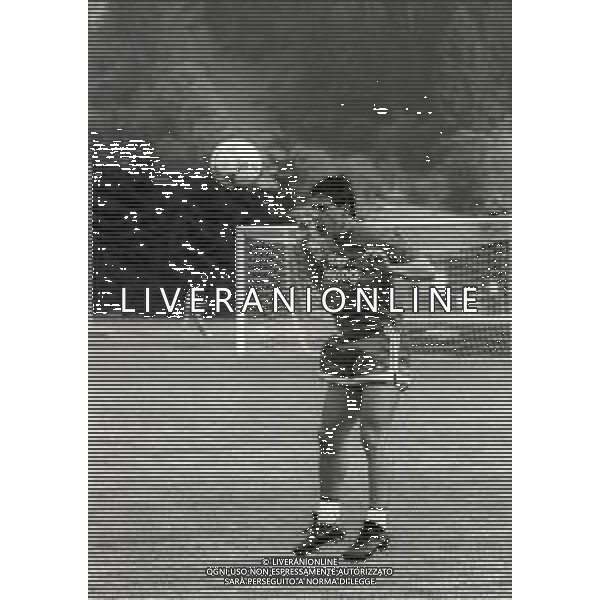 NEG- 1989 MEZZANO DI PRIMIERO RITIRO ESTIVO BARI CALCIO NELLA FOTO CARLO PERRONE AG ALDO LIVERANI SAS