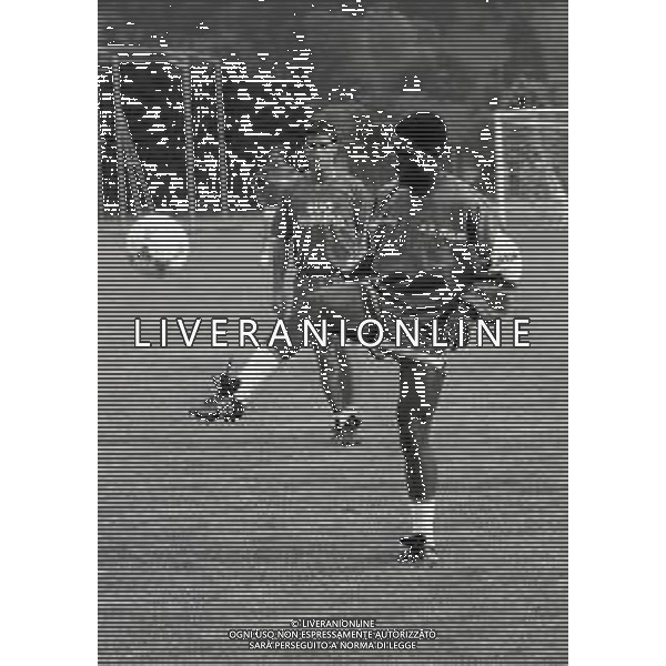 NEG- 1989 MEZZANO DI PRIMIERO RITIRO ESTIVO BARI CALCIO NELLA FOTO GERSON AG ALDO LIVERANI SAS