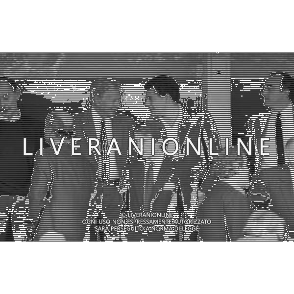 Neg- RETROSPETTIVA LUCA CORDERO DI MONTEZEMOLO, DIRETTORE GENERALE DEL COMITATO ORGANIZZATORE DEL CAMPIONATO MONDIALE DI CALCIO ITALIA \'90 NELLA FOTO IN TRIBUNA ALLO STADIO NELL\'ANNO 1990 CON UMBERTO AGNELLI CON IL FIGLIO GIOVANNI ALBERTO (GIOVANNINO) AG ALDO LIVERANI SAS