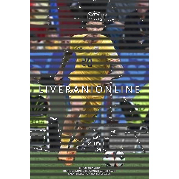 Romania vs Olanda - UEFA EURO 2024 nella foto Dennis Man (Romania) Monaco di Baviera (GER) 02-07-2024 Munich Football Arena - Allianz Arena Campionato Europeo di Calcio - UEFA EURO 2024 ottavi di finale foto Roberto Garavaglia/Agenzia Aldo Liverani sas/ AGENZIA ALDO LIVERANI SAS