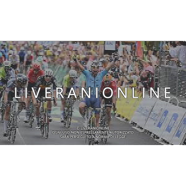 03-07-2024 Tour De France; Tappa 05 Saint Jean De Maurienne - Saint Vulbas; 2024, Astana Qazaqstan; Cavendish, Mark; Saint Vulbas; ©SIROTTI / AGENZIA ALDO LIVERANI SAS
