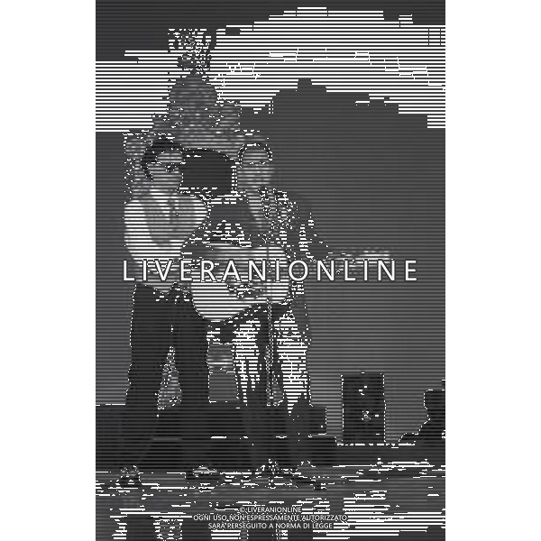 NEG-RETROSPETTIVA ADRIANO CELENTANO ATTORE CANTANTE  NELLA FOTO ADRIANO CELENTANO NELL\'ANNO 1991 NELLA TRASMISSIONE TELEVISIVA “NOTTE ROCK“  AG ALDO LIVERANI SAS 