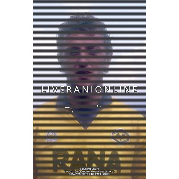 DIAP-RETROSPETTIVA CLAUDIO LUNINI CALCIATORE NELLA FOTO CLAUDIO LUNINI CON LA MAGLIA DEL VERONA CALCIO CALCIO ANNO 1990-1991 AG ALDO LIVERANI SAS