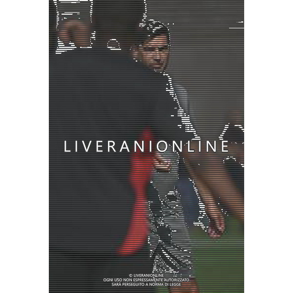 TVRG Primo allenamento Milan nella foto Paulo Fonseca allenatore Milan Carnago (VA) 08-07-2024 Primo allenamento del Milan presso il centro sportivo Milanello in preparazione della stagione 2024-2025 foto Roberto Garavaglia/Agenzia Aldo Liverani sas