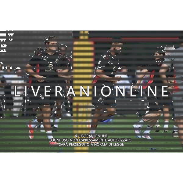 TVRG Primo allenamento Milan nella foto Lorenzo Colombo (Milan) e Ruben Loftus-Cheek (Milan) Carnago (VA) 08-07-2024 Primo allenamento del Milan presso il centro sportivo Milanello in preparazione della stagione 2024-2025 foto Roberto Garavaglia/Agenzia Aldo Liverani sas