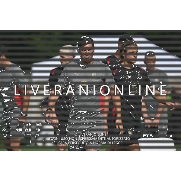 TVRG Primo allenamento Milan nella foto Paulo Fonseca allenatore Milan Carnago (VA) 08-07-2024 Primo allenamento del Milan presso il centro sportivo Milanello in preparazione della stagione 2024-2025 foto Roberto Garavaglia/Agenzia Aldo Liverani sas