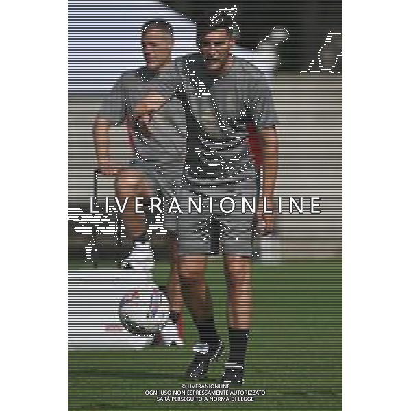 TVRG Primo allenamento Milan nella foto Paulo Fonseca allenatore Milan Carnago (VA) 08-07-2024 Primo allenamento del Milan presso il centro sportivo Milanello in preparazione della stagione 2024-2025 foto Roberto Garavaglia/Agenzia Aldo Liverani sas
