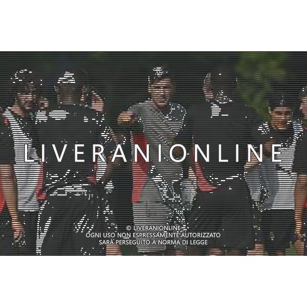TVRG Primo allenamento Milan nella foto Paulo Fonseca allenatore Milan Carnago (VA) 08-07-2024 Primo allenamento del Milan presso il centro sportivo Milanello in preparazione della stagione 2024-2025 foto Roberto Garavaglia/Agenzia Aldo Liverani sas