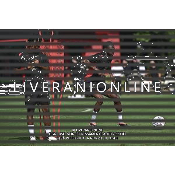 TVRG Primo allenamento Milan nella foto Fikayo Tomori (Milan) Carnago (VA) 08-07-2024 Primo allenamento del Milan presso il centro sportivo Milanello in preparazione della stagione 2024-2025 foto Roberto Garavaglia/Agenzia Aldo Liverani sas