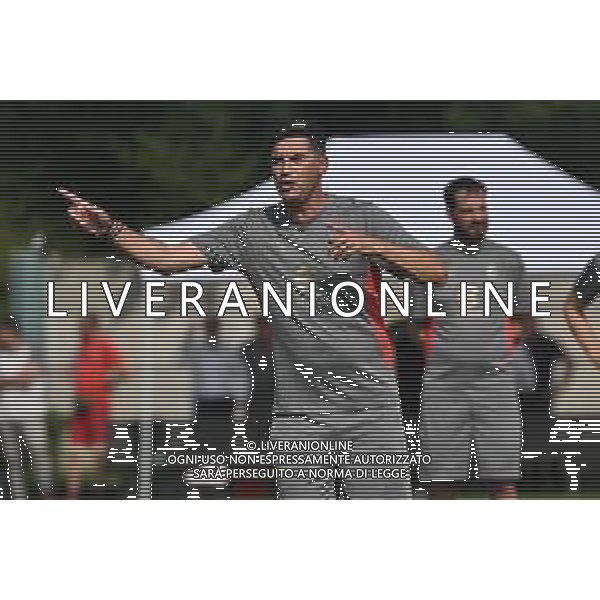 TVRG Primo allenamento Milan nella foto Paulo Fonseca allenatore Milan Carnago (VA) 08-07-2024 Primo allenamento del Milan presso il centro sportivo Milanello in preparazione della stagione 2024-2025 foto Roberto Garavaglia/Agenzia Aldo Liverani sas