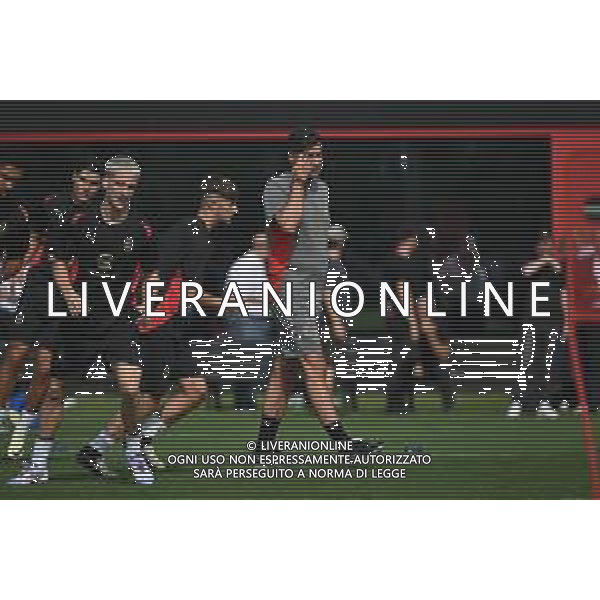 TVRG Primo allenamento Milan nella foto Paulo Fonseca allenatore Milan Carnago (VA) 08-07-2024 Primo allenamento del Milan presso il centro sportivo Milanello in preparazione della stagione 2024-2025 foto Roberto Garavaglia/Agenzia Aldo Liverani sas