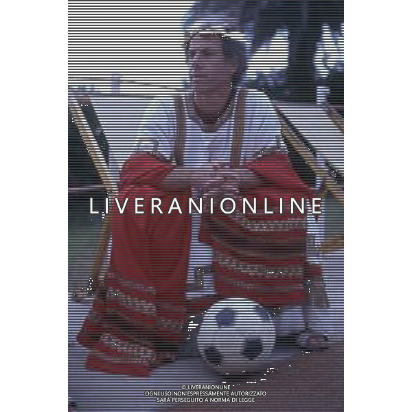 DIAP-RETROSPETTIVA FRANCO SCOGLIO ALLENATORE CALCIO NELLA FOTO FRANCO SCOGLIO NELL\'ANNO 1989 A GENOVA FOTO GIORGIO RAVEZZANI-AG ALDO LIVERANI SAS