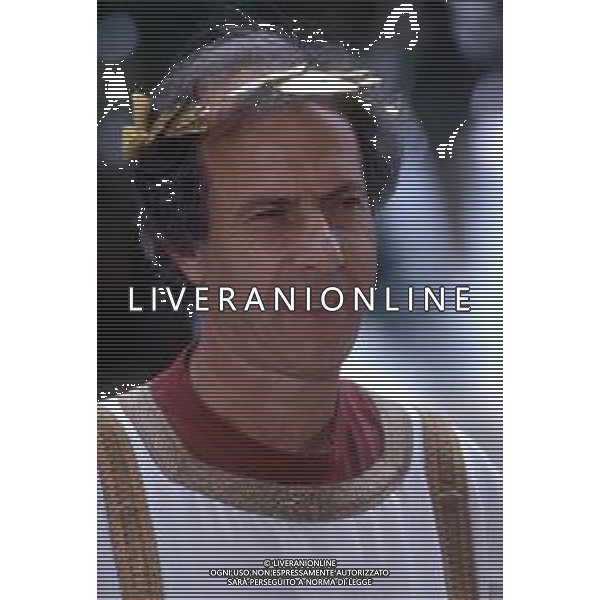 DIAP-RETROSPETTIVA FRANCO SCOGLIO ALLENATORE CALCIO NELLA FOTO FRANCO SCOGLIO NELL\'ANNO 1989 A GENOVA FOTO GIORGIO RAVEZZANI-AG ALDO LIVERANI SAS