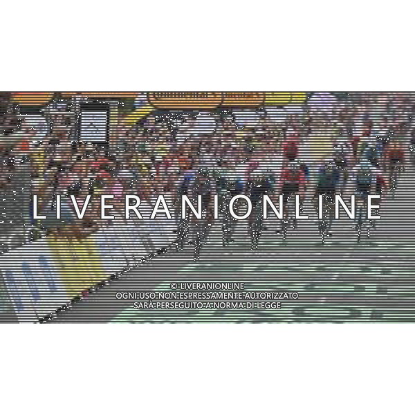 09-07-2024 Tour De France; Tappa 10 Orleans - Saint Amand Montrond; 2024, Alpecin - Deceuninck; 2024, Intermarche - Wanty; 2024, Visma - Lease A Bike; Philipsen, Jasper; Gyrmai Hailu, Biniam; Van Aert, Wout; Saint Amand Montrond; FOTO STEFANO SIROTTI-AG ALDO LIVERANI SAS ©SIROTTI/AGENZIA ALDO LIVERANI SAS