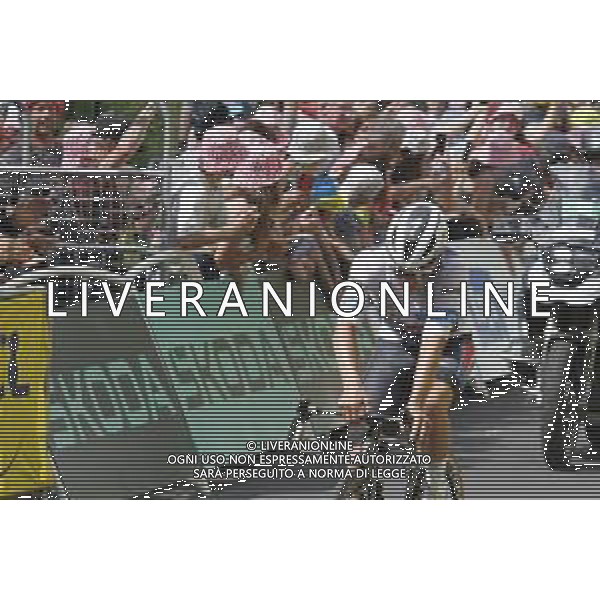 10-07-2024 Tour De France; Tappa 11 Evaux Les Bains - Le Lioran; 2024, Soudal - Quick Step; Evenepoel, Remco; Le Lioran; ©SIROTTI / AGENZIA ALDO LIVERANI SAS