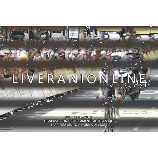 10-07-2024 Tour De France; Tappa 11 Evaux Les Bains - Le Lioran; 2024, Soudal - Quick Step; Evenepoel, Remco; Le Lioran; ©SIROTTI / AGENZIA ALDO LIVERANI SAS
