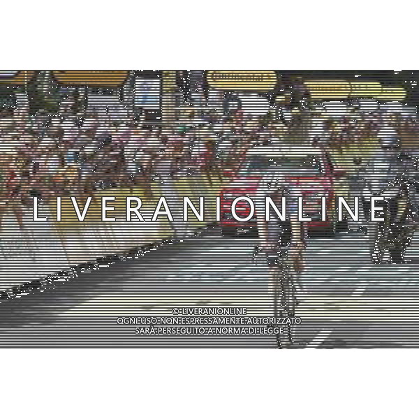 10-07-2024 Tour De France; Tappa 11 Evaux Les Bains - Le Lioran; 2024, Soudal - Quick Step; Evenepoel, Remco; Le Lioran; ©SIROTTI / AGENZIA ALDO LIVERANI SAS