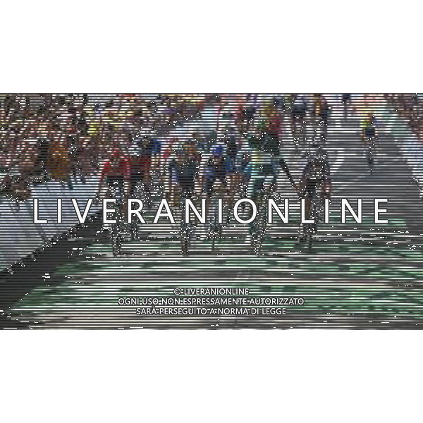 11-07-2024 Tour De France; Tappa 12 Aurillac - Villeneuve Sur Lot; 2024, Intermarche - Wanty; 2024, Visma - Lease A Bike; 2024, Israel - Premier Tech; 2024, Alpecin - Deceuninck; 2024, Arkea - Beb Hotels; Gyrmai Hailu, Biniam; Van Aert, Wout; Ackermann, Pascal ©SIROTTI / AGENZIA ALDO LIVERANI SAS