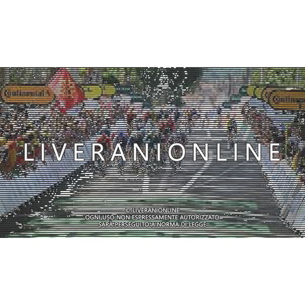 11-07-2024 Tour De France; Tappa 12 Aurillac - Villeneuve Sur Lot; 2024, Intermarche - Wanty; 2024, Visma - Lease A Bike; 2024, Israel - Premier Tech; Gyrmai Hailu, Biniam; Van Aert, Wout; Ackermann, Pascal; Villeneuve Sur Lot; ©SIROTTI / AGENZIA ALDO LIVERANI SAS